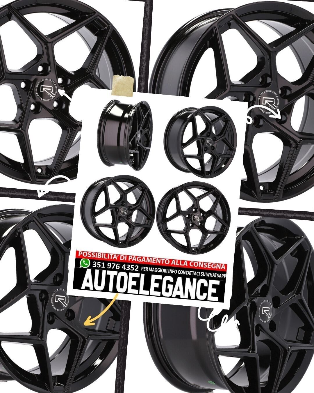 CERCHI CERCHIO IN LEGA 19"Adatto per AUDI MERCEDES