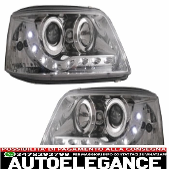 Leuchtt&uuml;rme LED DRL Geeignet f&uuml;r VW Transporter t5 (04.2003-08.2009) Verchromt