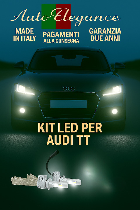 Set LED H7 6000K Fernlichter f&uuml;r Audi Tt Wei&szlig; Canbus