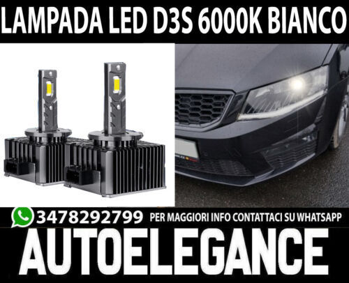 Paar Lampen D3S Led- 6000K Wei&szlig; F&uuml;r Skoda Octavia III 12000LM Canbus