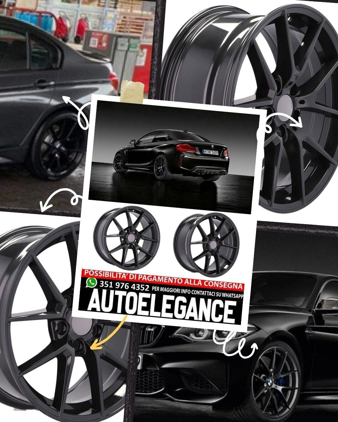 CERCHI CERCHIO IN LEGA 18" Adatto per VW BMW LEXUS MINI SAAB OPEL