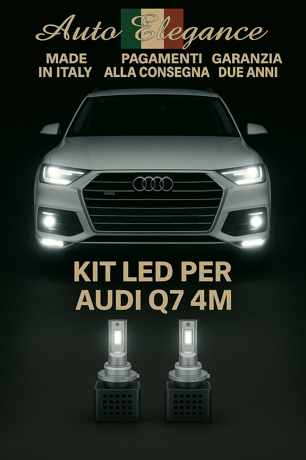 Kit LED D5S 6000K De Luz Baja Para Audi Q7 4M | Blanco Fr&iacute;o CANBUS