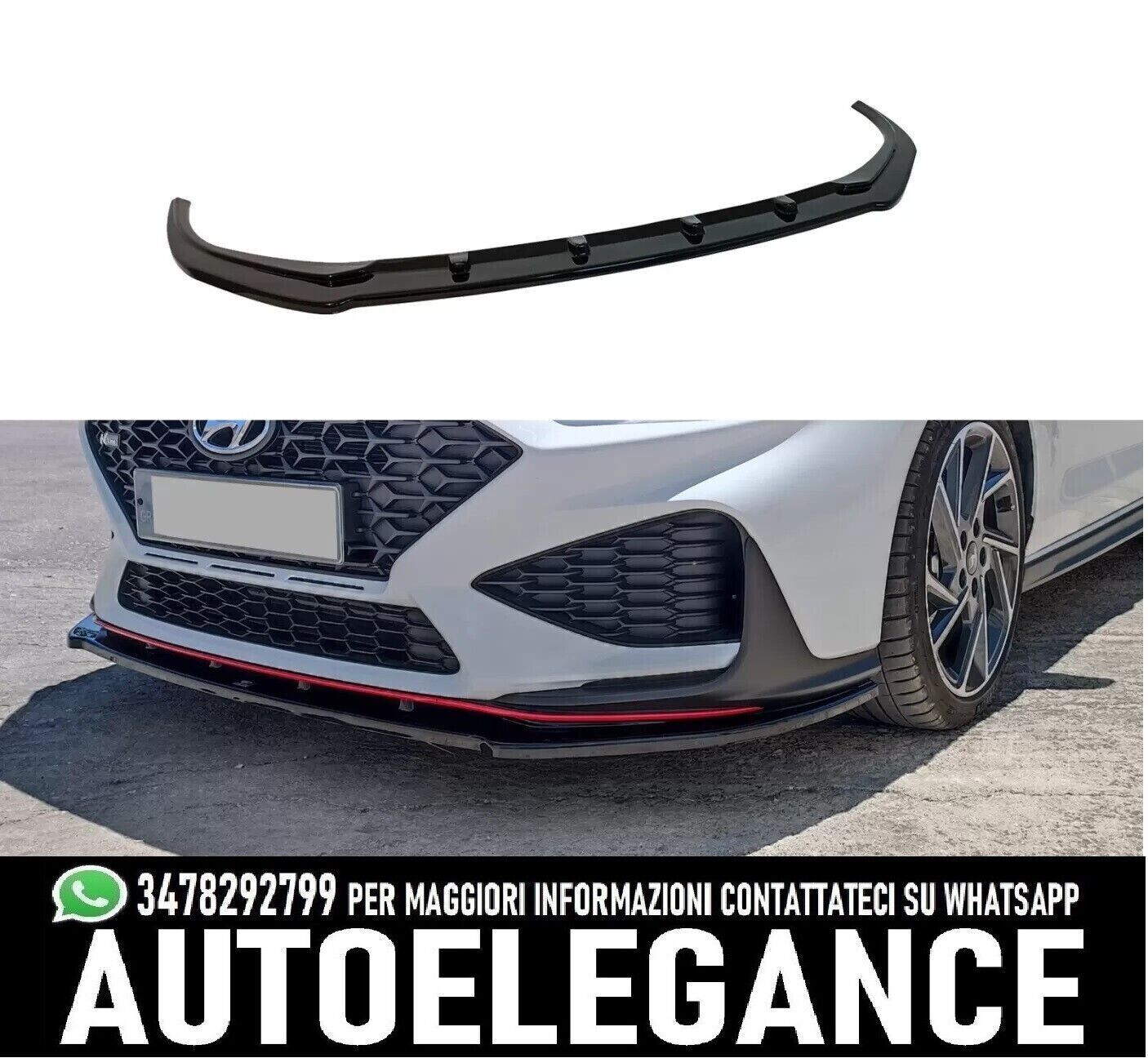 Splitter anteriore Hyundai i30 Mk3 N / N-Line Hatchback / Fastback Facelift 2020