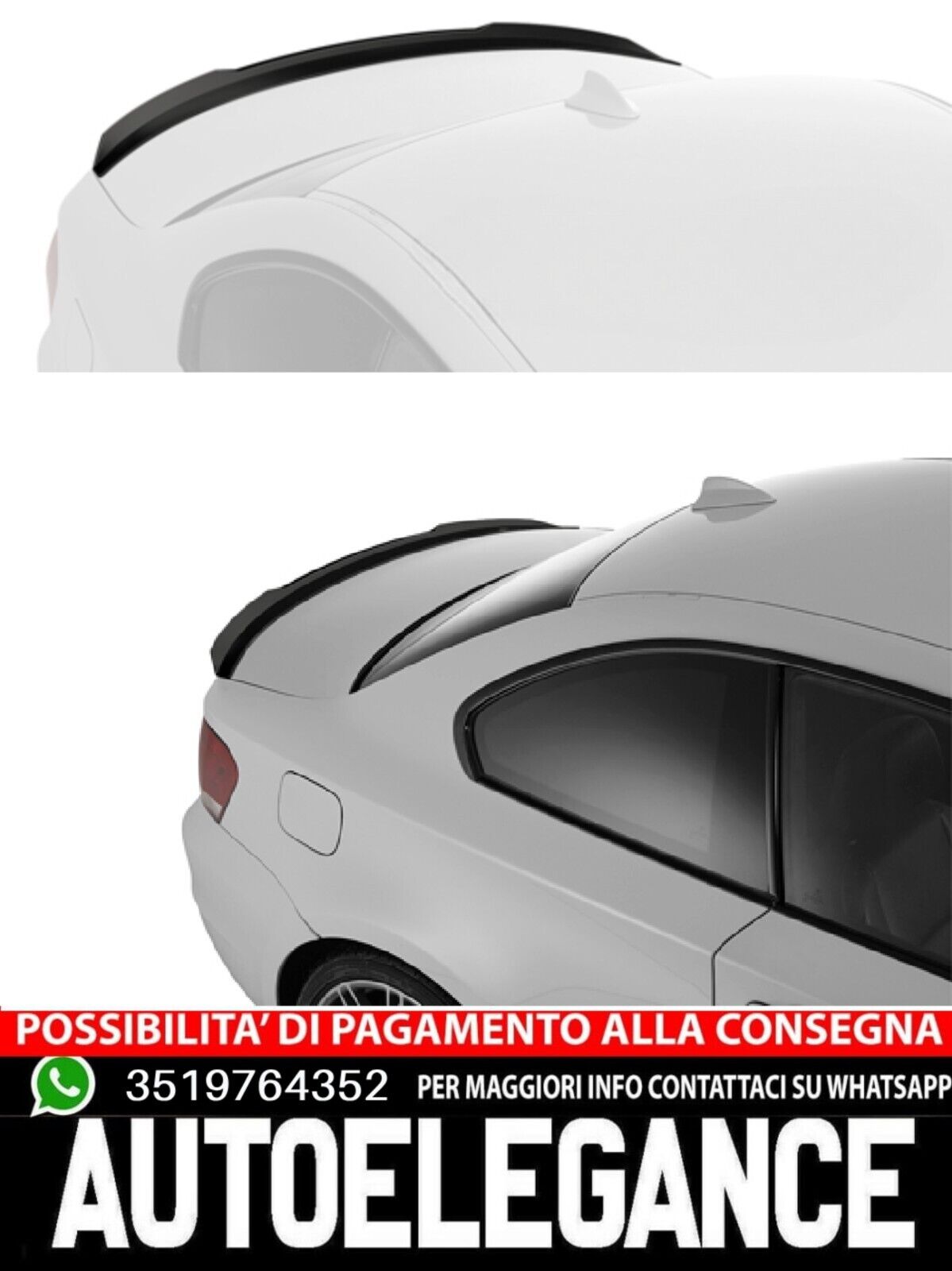 Spoiler tetto posteriore addato per BMW 1 serie E82 / E88