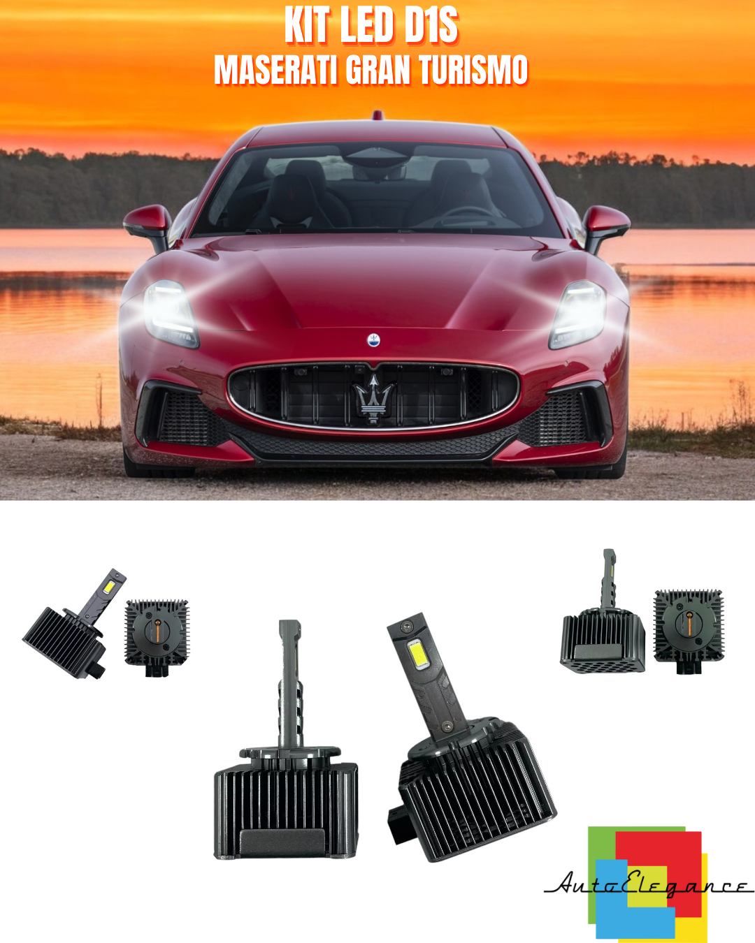 ?FAROS ANTI-NIEBLA D1S LED 6000K ADECUADOS PARA MASERATI GRAN TURISMO?