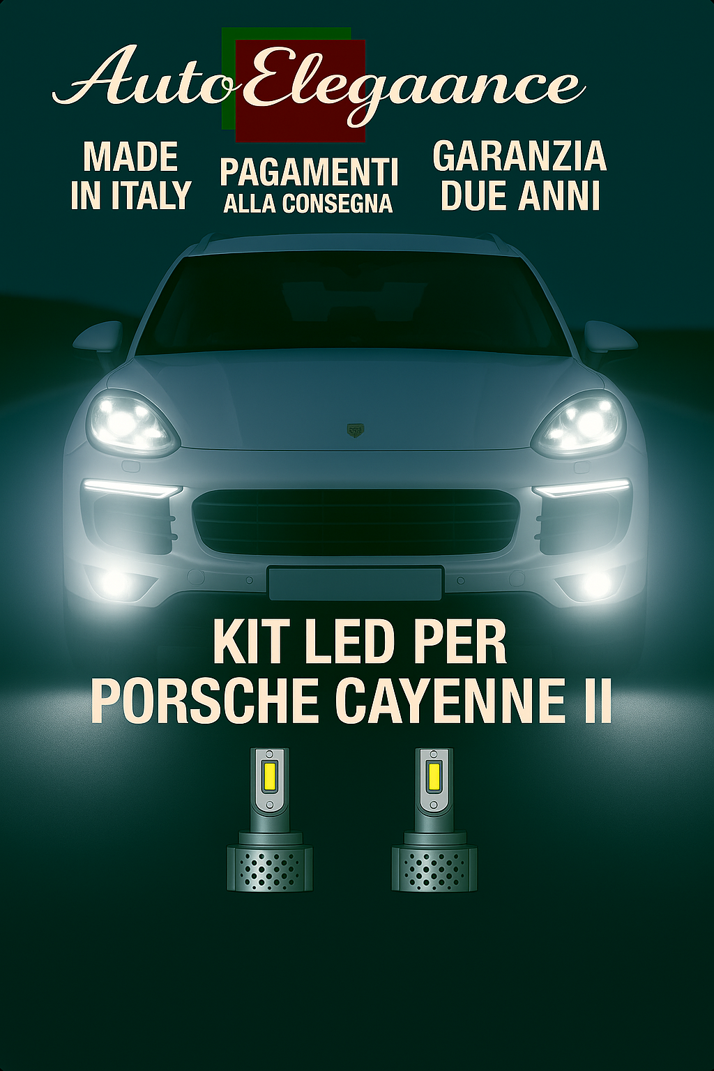 KIT LED D1S 6000K BIANCO CANBUS – Anabbaglianti per Porsche Cayenne II