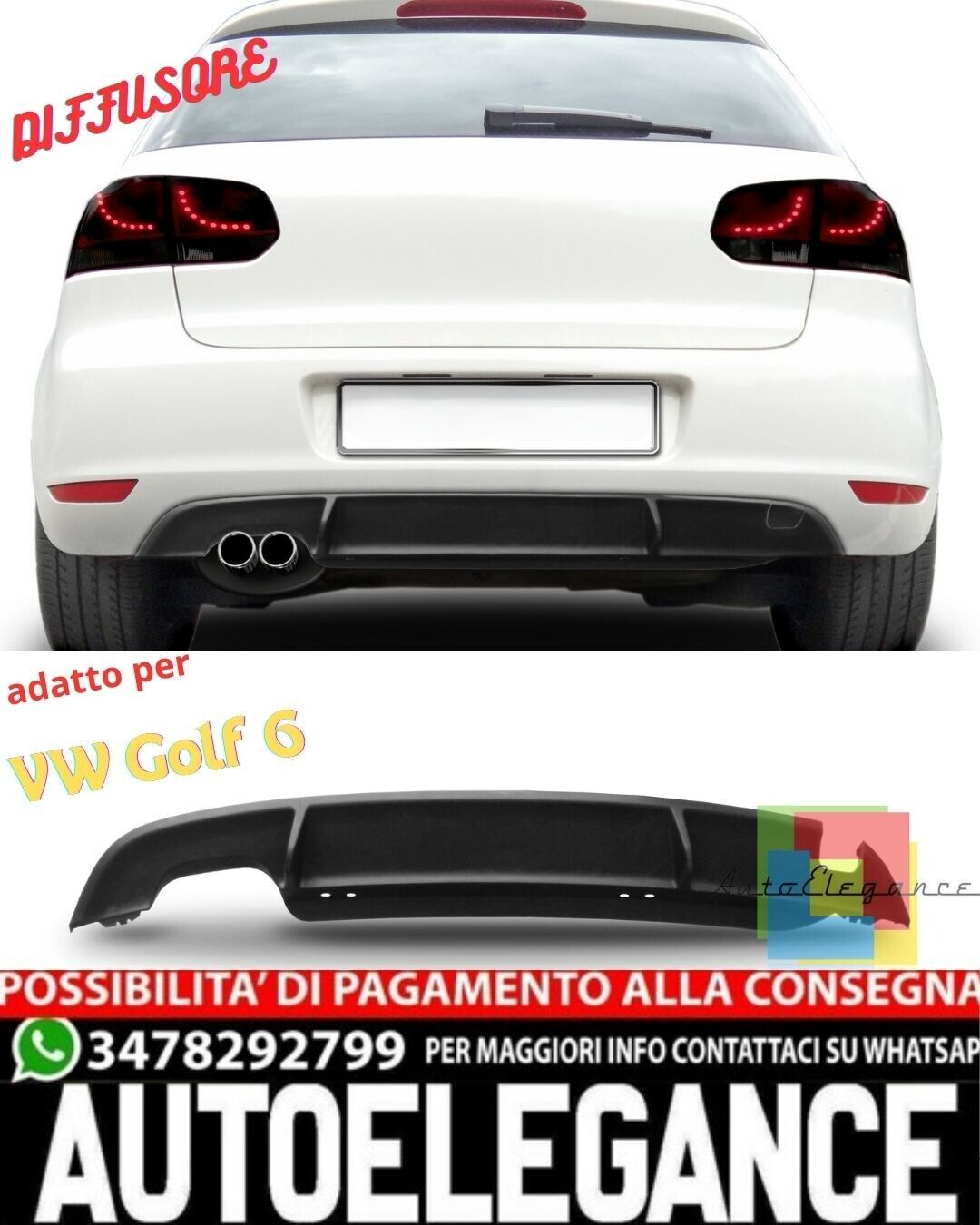 ? Sparte trasero en un aspecto deportivo adecuado para VW Golf 6 ?