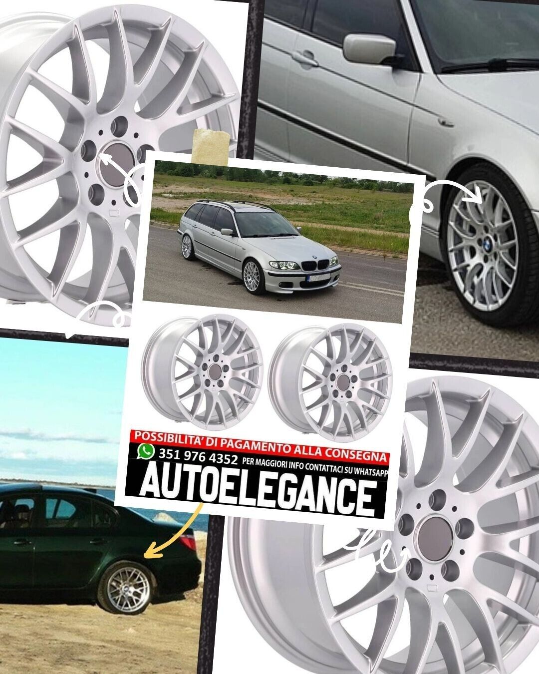 CERCHI CERCHIO IN LEGA 18" Adatto per VW BMW