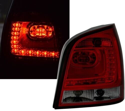 Set di luci posteriori a LED 6R Style per VW Polo 9N 01-09 in rosso fumo di EAGL