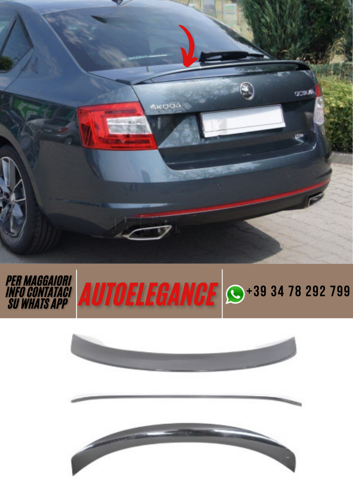 ??Spoiler   ADATTO PER SKODA OCTAVIA 3??