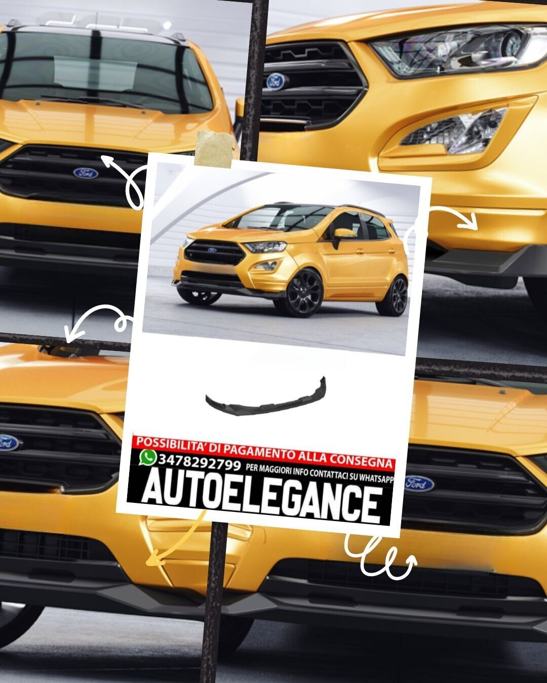 SPOILER adatto per Ford EcoSport MK2