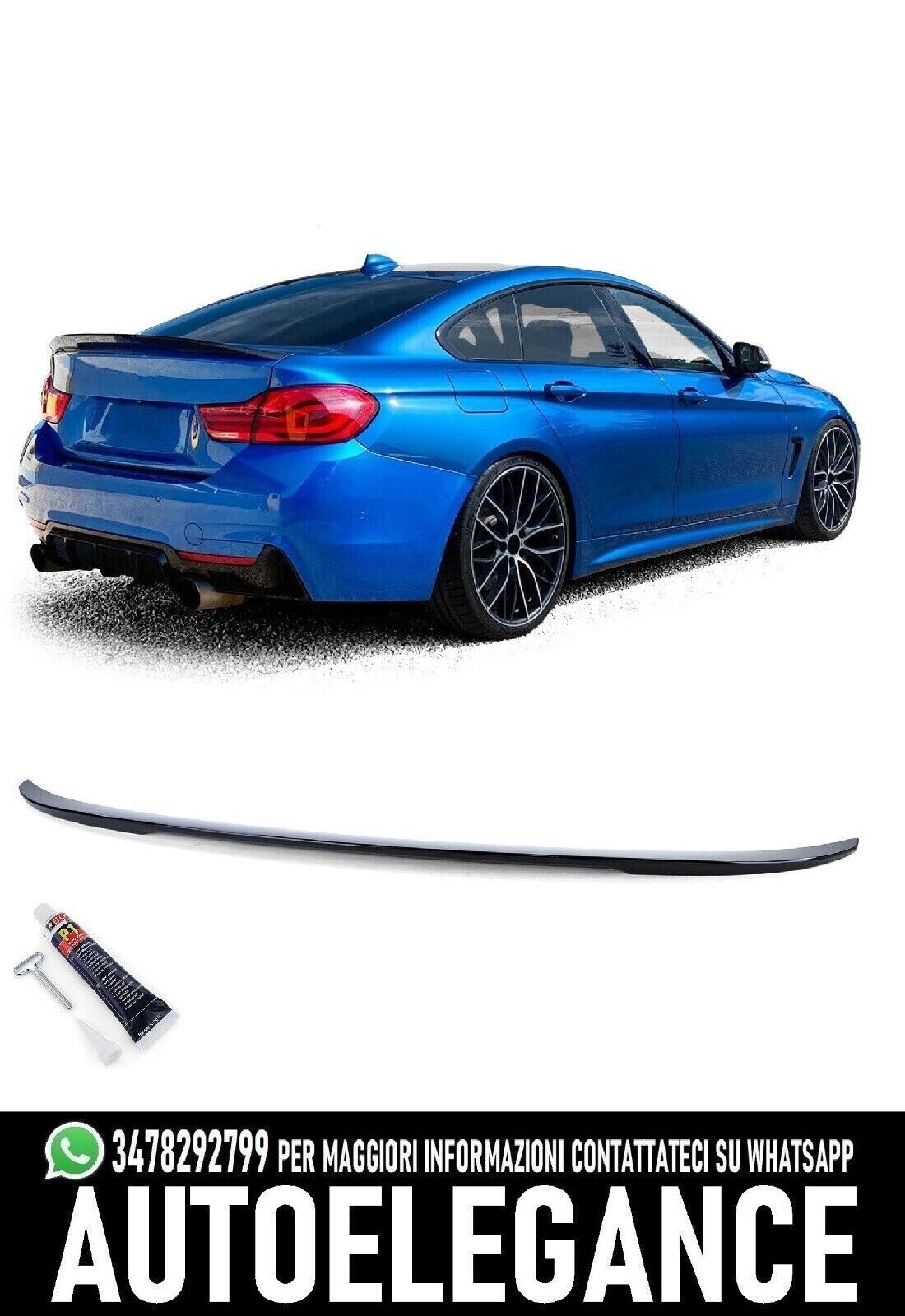 Aler&oacute;n trasero en negro brillante apto para BMW 4er F36 Gran Coup&eacute;