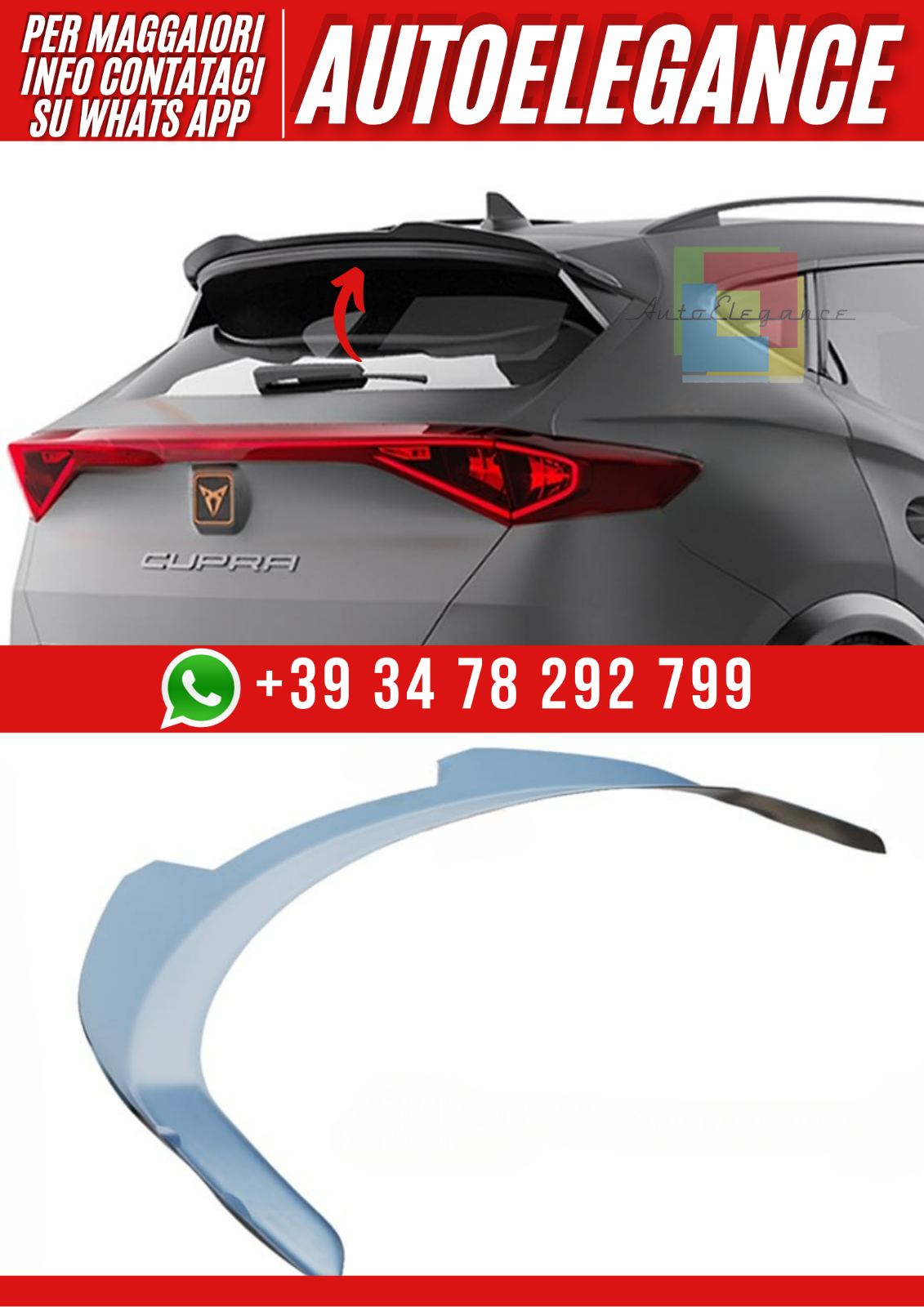 Spoiler Ala Seat Cupra Formentor Mk1 2020 Spoiler Schwarz Gl&auml;nzend