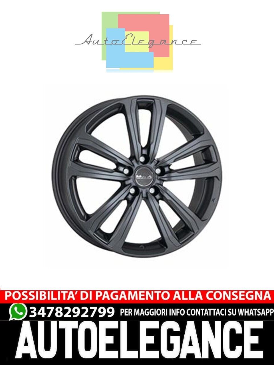 CERCHI CERCHIO IN LEGA 18" Adatto per AUDI A6 MAK MAGMA TITANIO