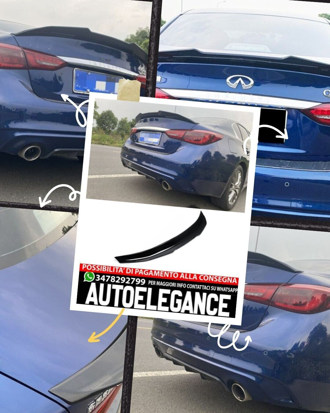 SPOILER adatto per INFINITI Q50 2013+