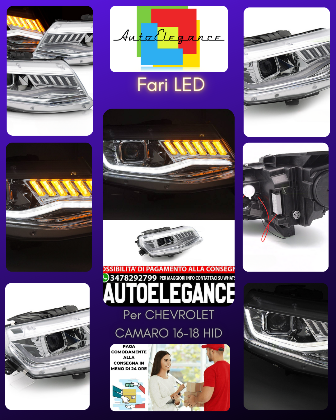 CHEVROLET CAMARO 16-18 HID SEQ CHROM&Eacute;