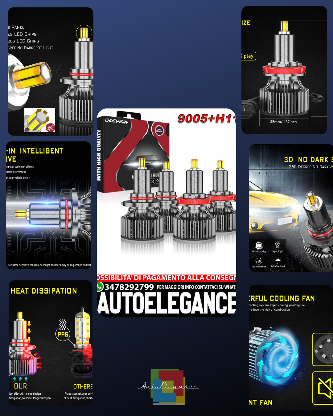 Pour Honda Accord 2008-2017 4x 6000k Set Ampoules Route / Croisement