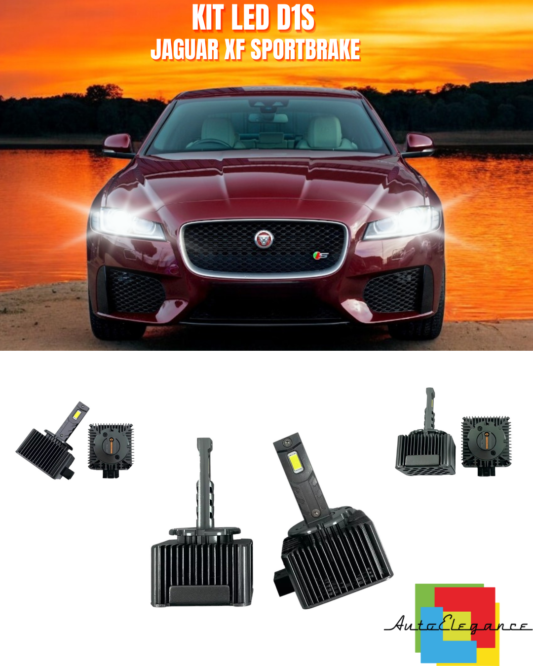 ?LAMPADE ANABBAGLIANTI D1S LED 6000K ADATTO PER JAGUAR XF SPORTBRAKE?