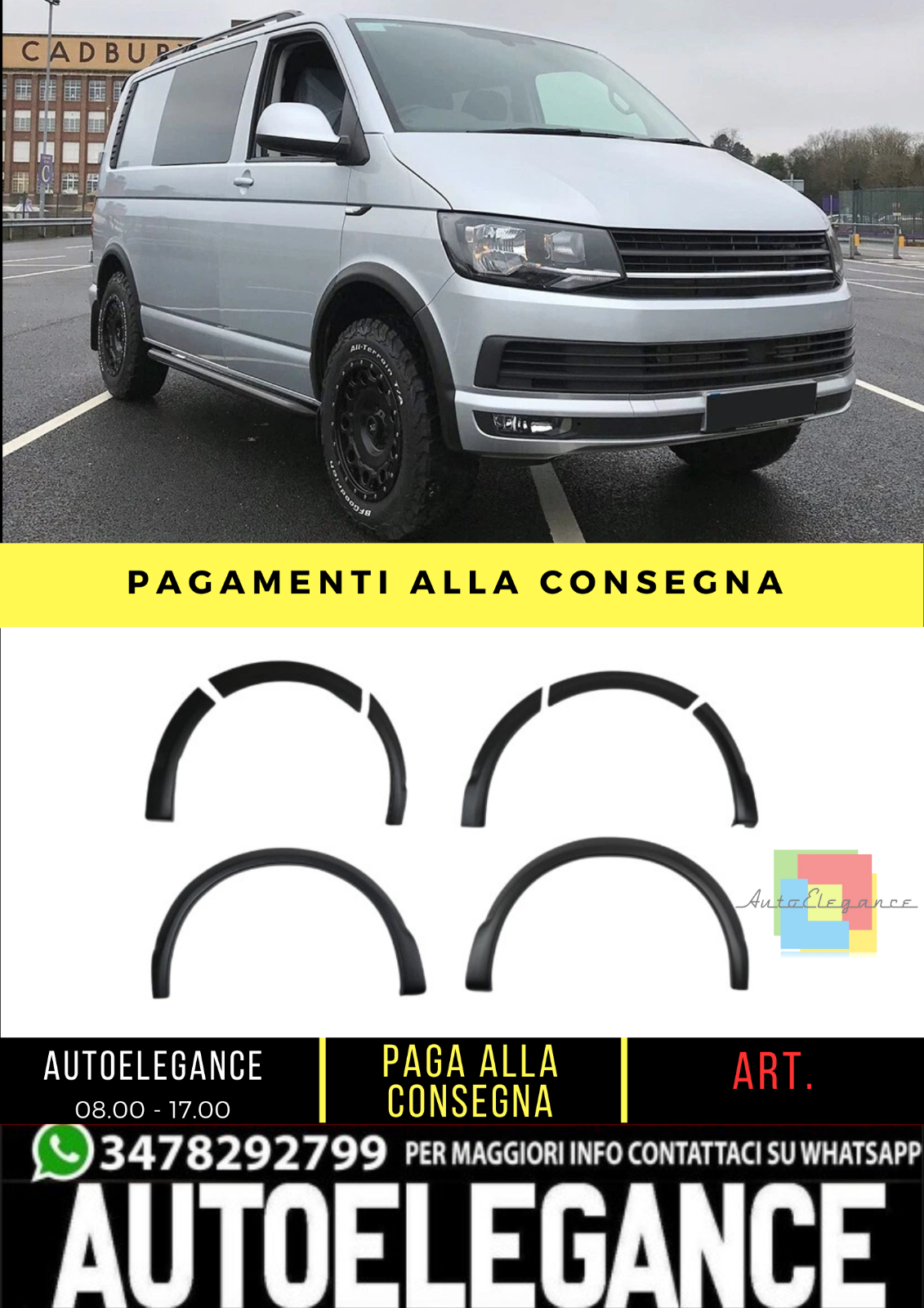 Schutz Radl&auml;ufe Geeignet f&uuml;r VW Transporter T6 2015 2019