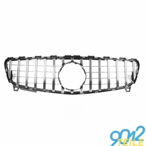 Pour Mercedes Gt Look Grille Classe A W176 15-19 Poli Chrome Grille Radiateur