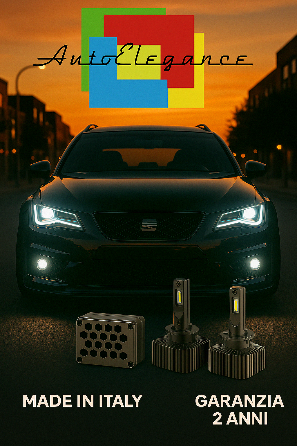 ❤? KIT LED D1S 6000K BIANCO GHIACCIO ANABBAGLIANTI PER  SEAT EXEO ❤?
