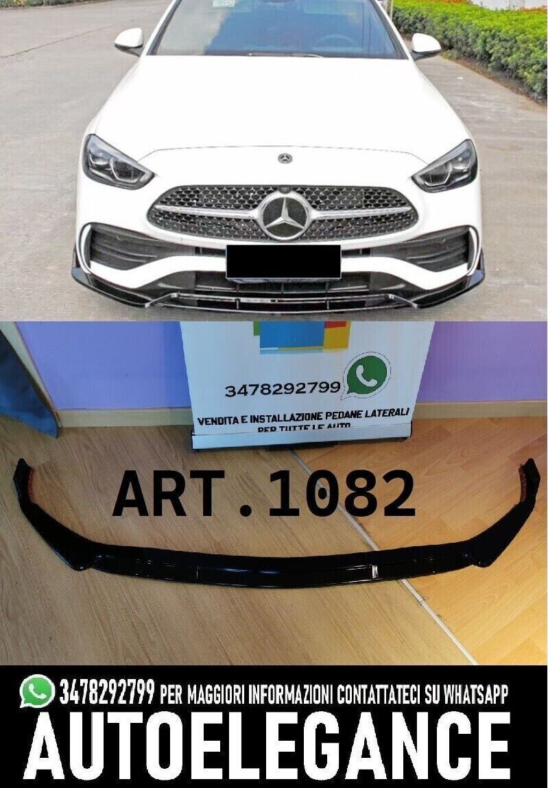 FRONTSPLITTER MERCEDES C-KLASSE W206 GL&Auml;NZEND SCHWARZ 1082
