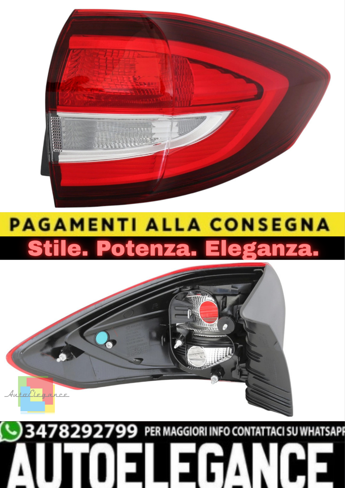 Blinker Hinten Recht &Auml;u&szlig;ere f&uuml;r Ford C-Max II (2015&ndash;2019 )