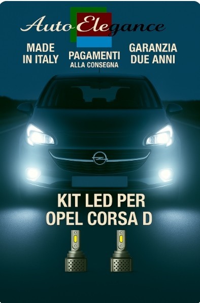 KIT LED D3S 6000K BIANCO CANBUS – Anabbaglianti per Opel Corsa D