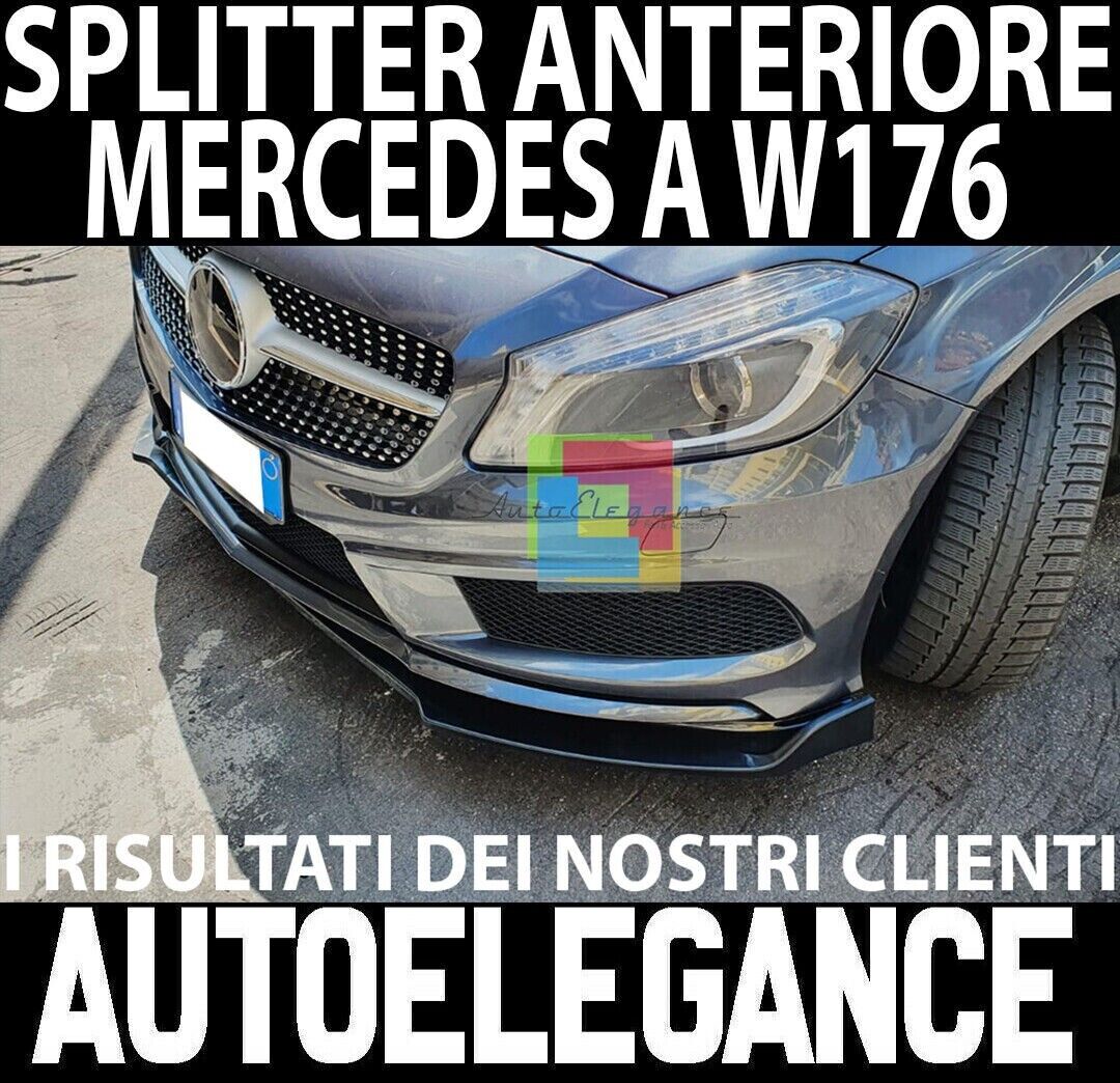 MERCEDES A-KLASSE W176 Unterer, gl&auml;nzend schwarzer Frontsto&szlig;stange Trenner.-.