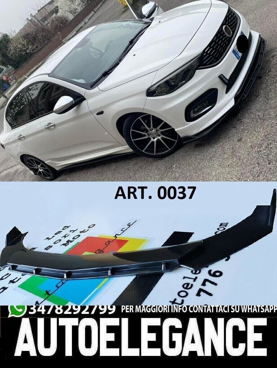 Frontsplitter unter der Sto&szlig;stange FIAT TIPO 2015-2020, gl&auml;nzend schwarz