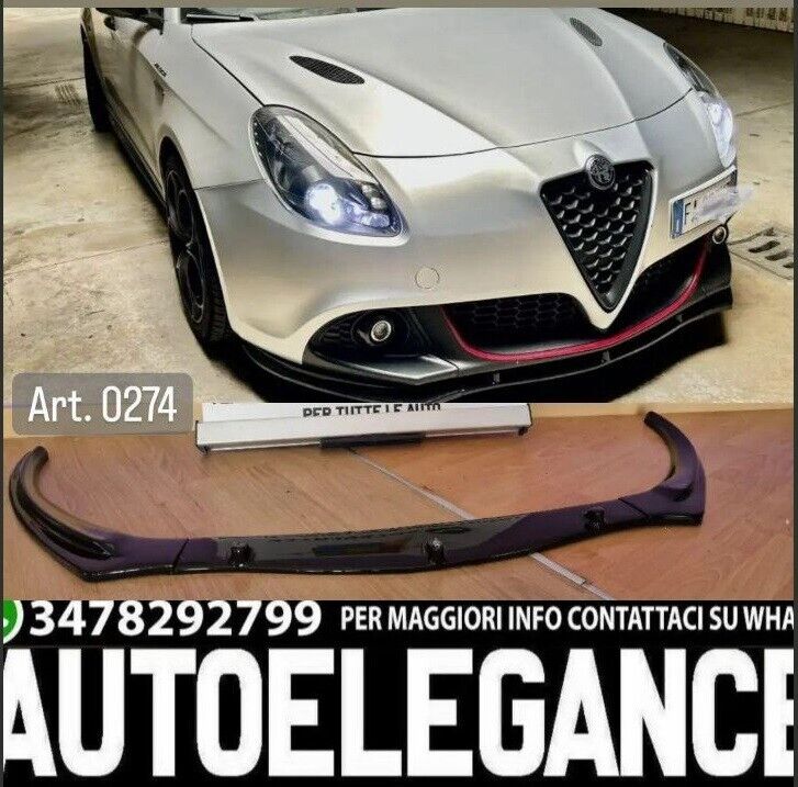 ALFA ROMEO GIULIETTA SPLITTER SPOILER SOTTO PARAURTI ANTERIORE ABS PLASTIC 0274