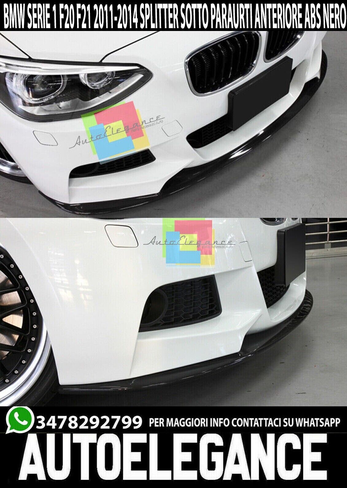 SPLITTER PARA PARACHOQUES DELANTERO BMW SERIE 1 F20 F21 2011-2015 SPOILER