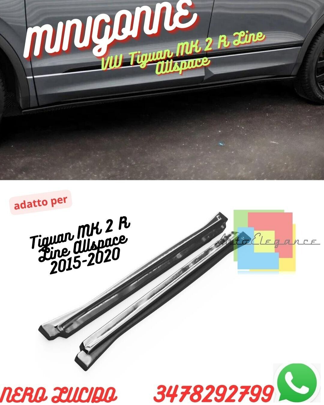 Seitenschweller??VOLKSWAGEN Tiguan MK 2 R Line Allspace 2015-2020??