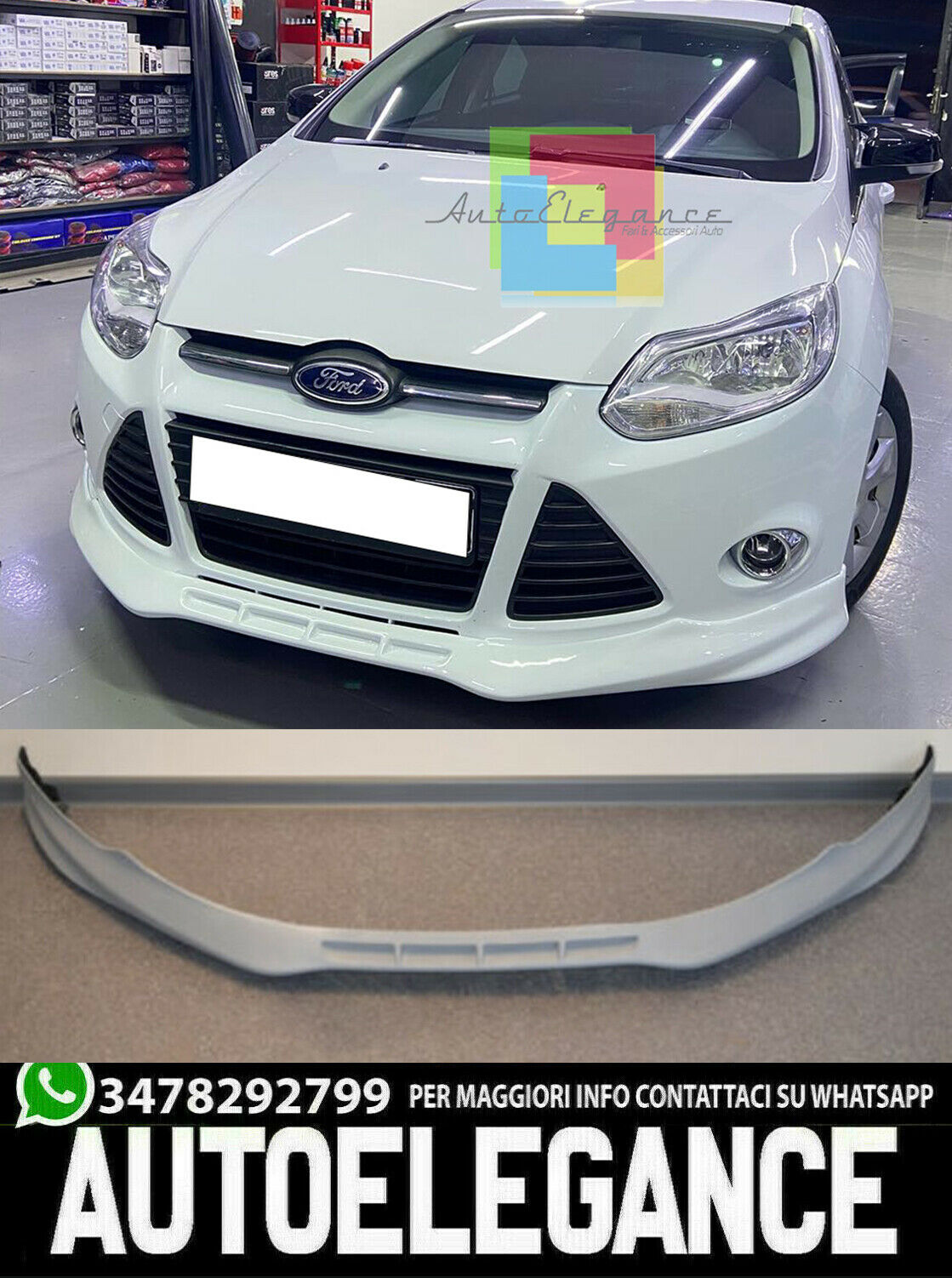 Sous Pare-Chocs Ford Focus MK3 2011+ Spoiler Avant Look ZETEC S