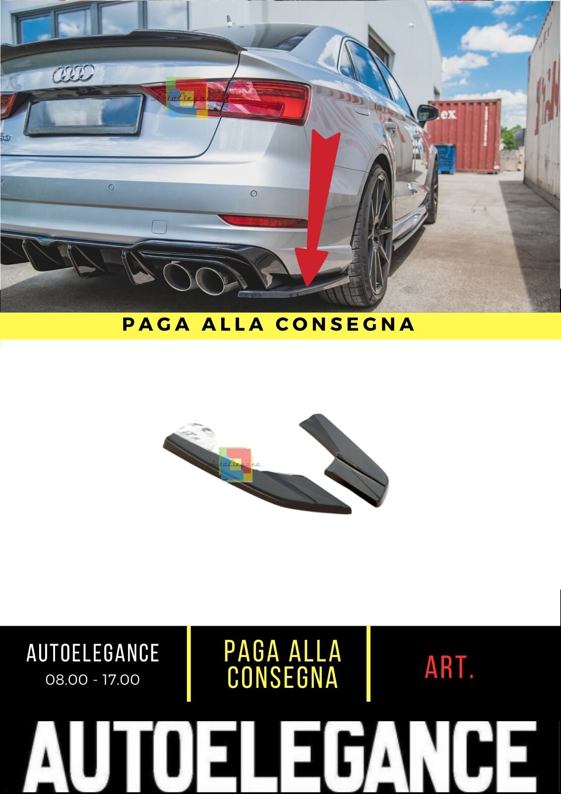 S&eacute;parateur Lat&eacute;ral Arri&egrave;re V.2 Adapt&eacute; Peraudi S3 Sedan 8V Lifting