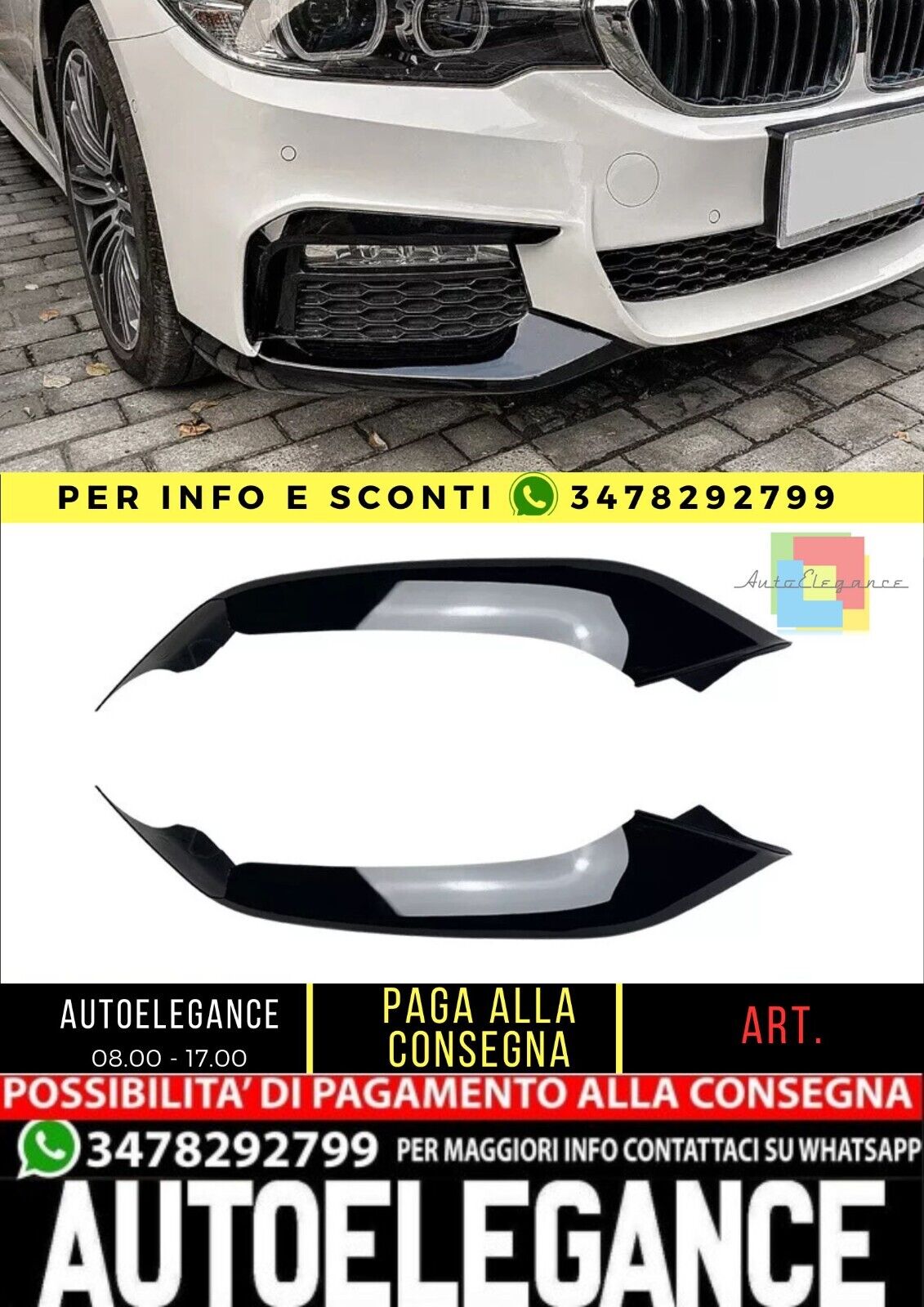 ?Splitter Adatto per BMW Serie 5 G30 G31 pre-LCI   ?