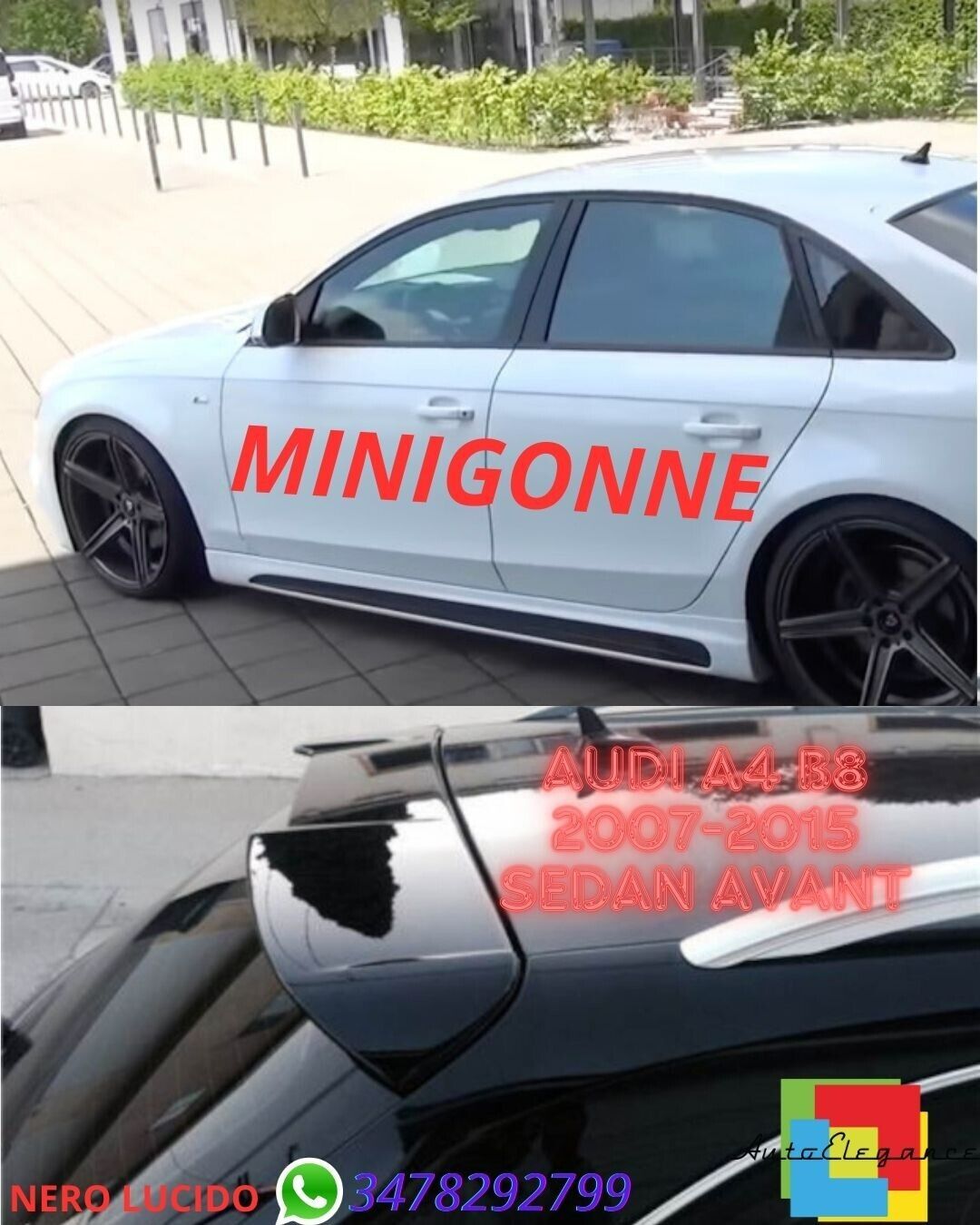 ?MINIGONNE ADATTE per Audi A4 B8 2007-2015 Sedan Avant?