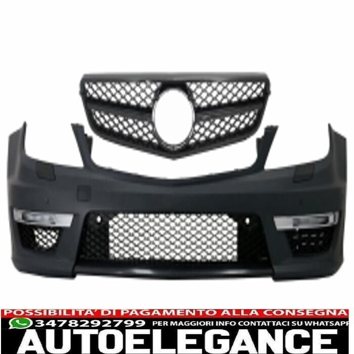 paraurti anteriore adatto per mercedes classe c w204 (2012-up) design c63 faceli