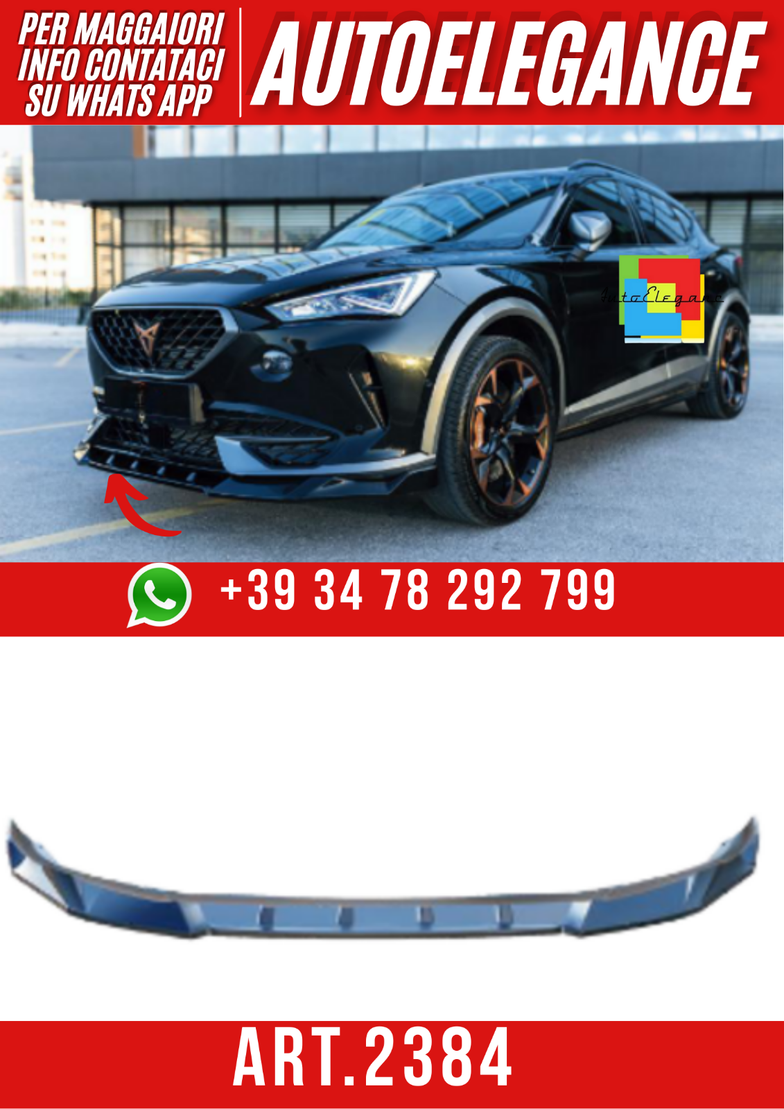 ART.2384 Splitter Cupra Formentor MK1 2020-2024