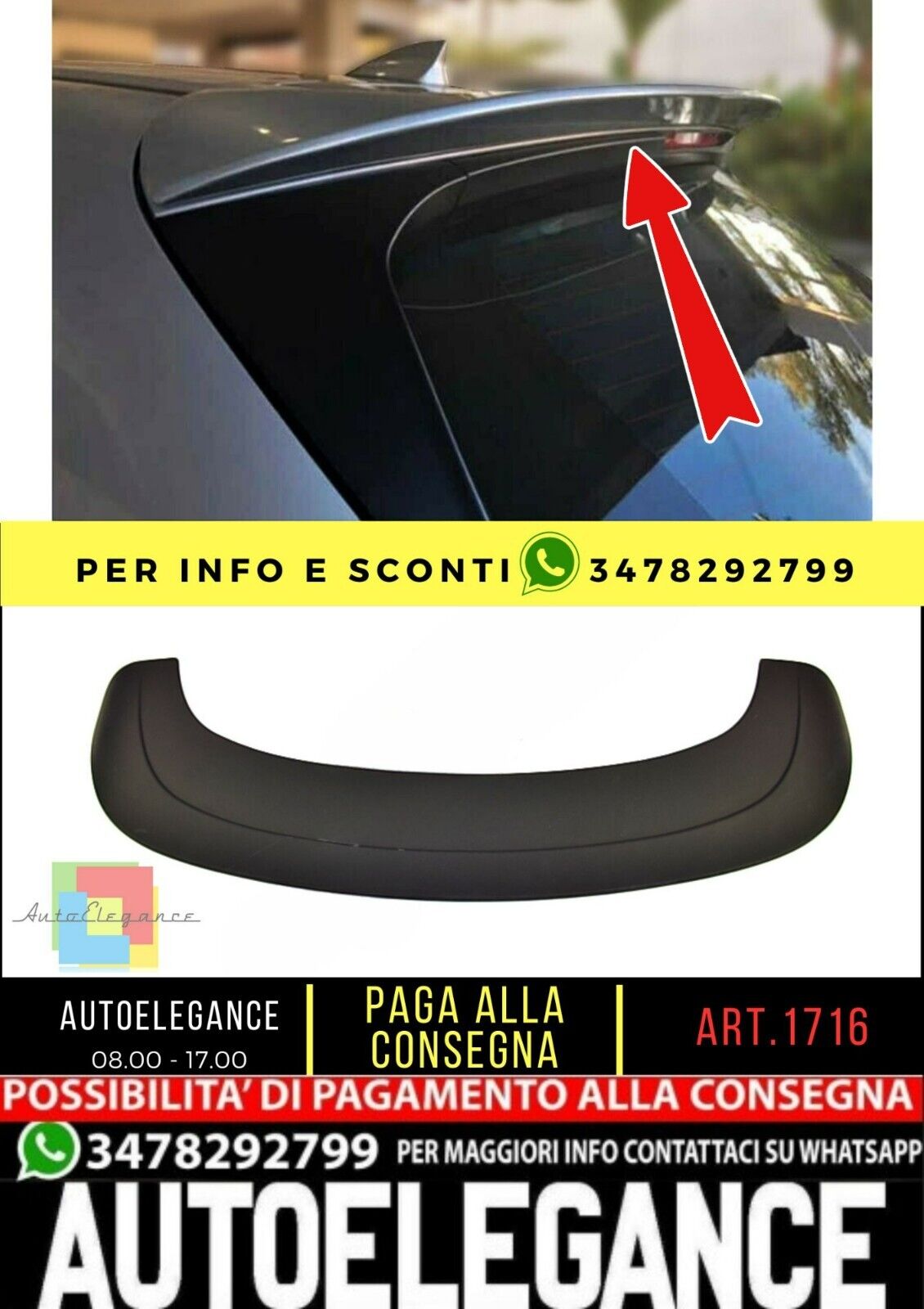 SPOILER adatto per Mazda CX5 2017+