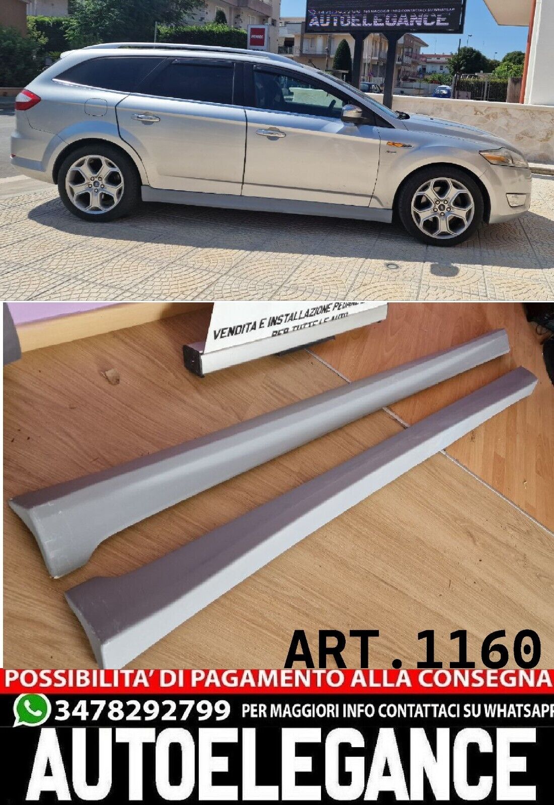 Mini-Jupes Adapt&eacute; Pour Ford Mondeo MK4 2007-2015 Look Sportif