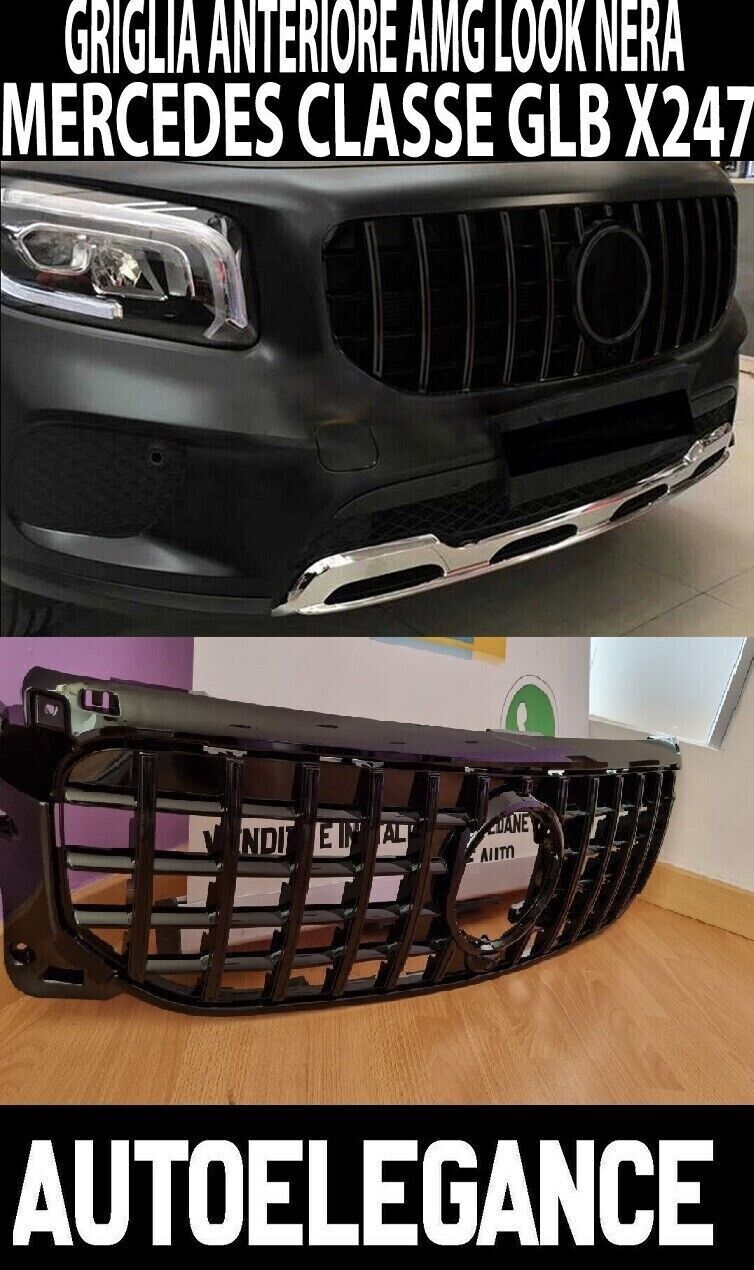 CALANDRE AVANT MERCEDES CLASSE GLB X247 A PARTIR DE 2019+ CALANDRE AMG PROFILS N