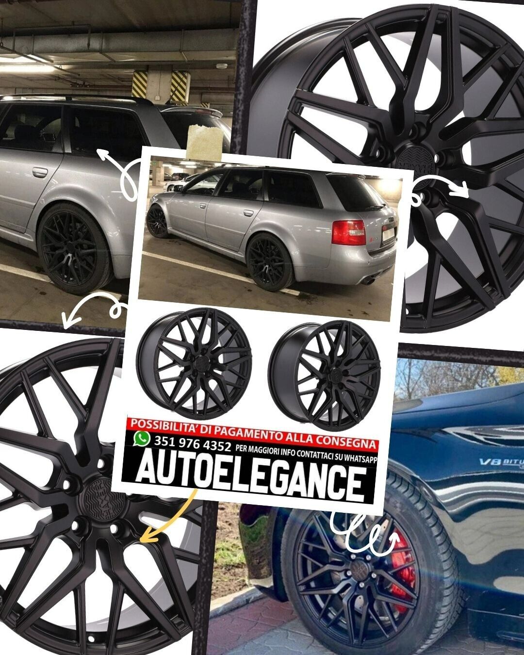 CERCHI CERCHIO IN LEGA 19" Adatto per VW BMW