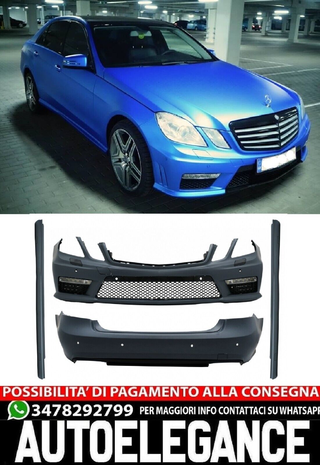bodykit adatto per Mercedes Classe E W212 (2009-2013) E63 Design