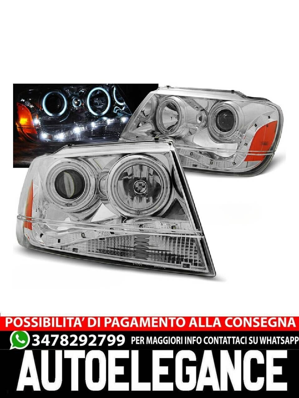 Chrysler Jeep Grand Cherokee 99-05.05 Licht Diurna Verchromt