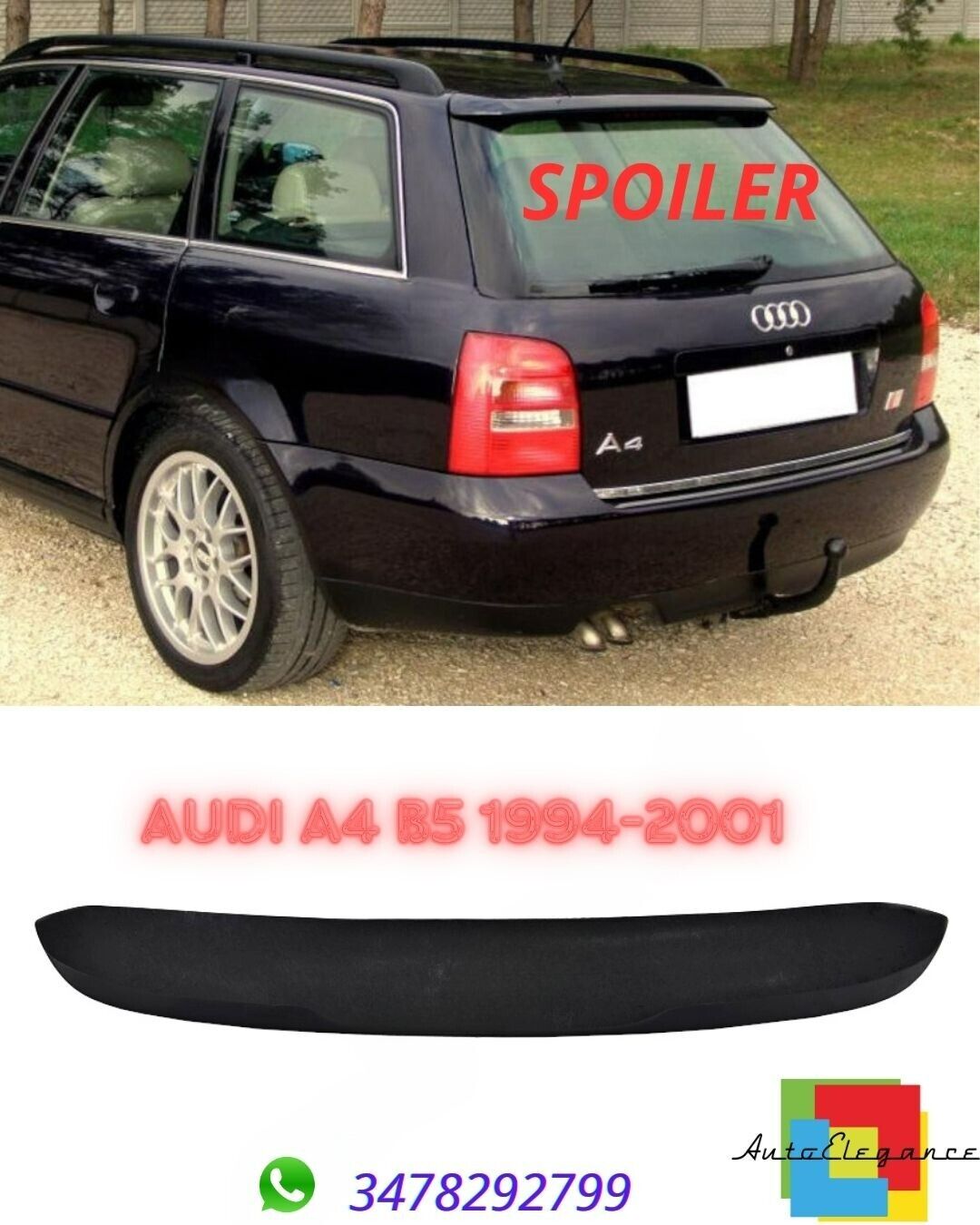?SPOILER adecuado para Audi A4 B5 1994-2001?