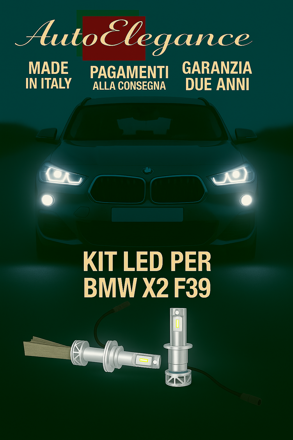 Kit Led H7 Abbagliants 6500K Pour BMW X2 F39 | Blanc Canbus