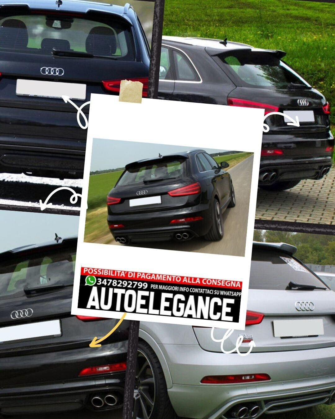 AUDI A5 COUPE 3 PUERTAS 2007-2014 SPOILER TRASERO CAPOTA S5 SLINE ABS