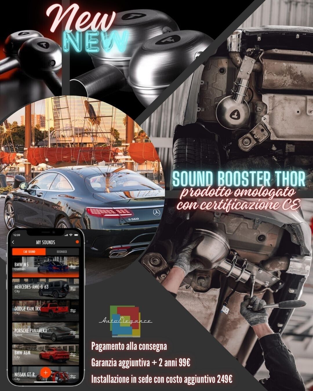 Sound Booster Thor Suono Sportivo Scarico per MERCEDES S-CLASS Coupe C217 08-23