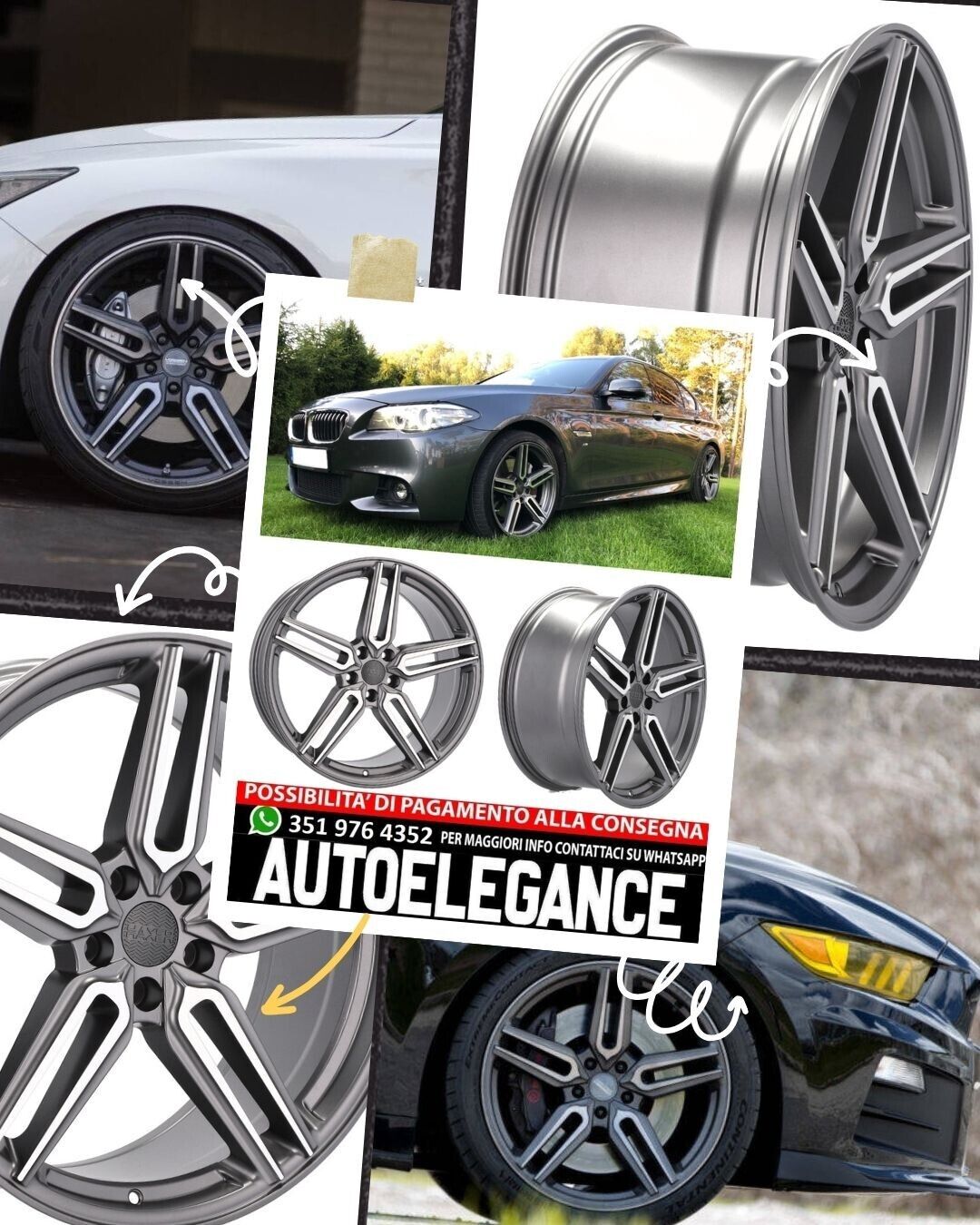 CERCHI CERCHIO IN LEGA 20"Adatto per AUDI BENTLEY BMW